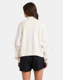 ROXY Movin Up Half Zip - BONE