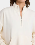 ROXY Movin Up Half Zip - BONE