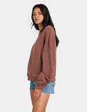 RVCA Pocket Crew Sweatshirt - TERRA BROWN