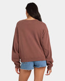 RVCA Pocket Crew Sweatshirt - TERRA BROWN