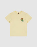 SANTA CRUZ Letter Hand Face Short Sleeve Tee - BUTTER