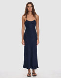 THRILLS Kenni Bias Maxi Dress - GUARDIAN NAVY