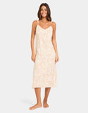 ROXY Womens Coral Cove Cami Slip Midi Dress