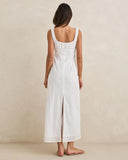 RHYTHM Gigi Gathered Maxi Dress -  WHITE