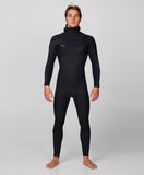 O'NEILL Hyperfreak Chest Zip Full With Hood 4/3+mm - BLACK/BLACK