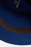 BRIXTON Wesley Fedora - MIDNIGHT BLUE/PINECONE