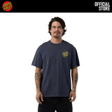 SANTA CRUZ OS Opus Dot Screaming Hand Tee Short Sleeve Box Fit Tee - DARK BLUE