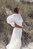 RHYTHM Classic Knit Jumper - WHITE