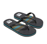 REEF Grom Switch Foot Youth Thongs  - AQUA/ORANGE STRIPE