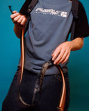 RUSTY Flip Daddy Belt - BLACK / PERSIMMON ORANGE