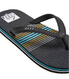 REEF Grom Switch Foot Youth Thongs  - AQUA/ORANGE STRIPE