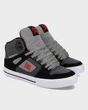 DC Pure High Top WC - GREY/BLACK/RED