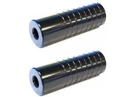 BMX Pegs Steel 14mm Axle Threadless - BLACK
