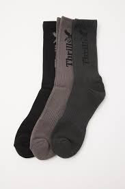 THRILLS Workwear 3 Pack Sock - FALCON BLK DEEP FORREST
