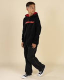 SANTA CRUZ Spray Strip Front Hoodie - BLACK