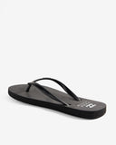 BILLABONG Dama Thongs - BLACK/WHITE 2