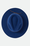 BRIXTON Wesley Fedora - MIDNIGHT BLUE/PINECONE