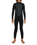 O'NEILL Boys Reactor 2 Back Zip Full 3/2mm - BLACK/BLACK