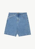 AFENDS Lil C Denim Baggy Fit Short 22 Inch - WORN BLUE