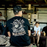 THE MAD HUEYS Captain Ship Faced Short Sleeve Tee - BLACK