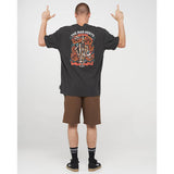 THE MAD HUEYS Shield Fk Off Short Sleeve Tee - VINTAGE BLACK