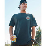 THE MAD HUEYS Shield Fk Off Short Sleeve Tee - VINTAGE BLACK