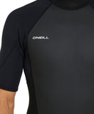O'NEILL - Mens Reactor 2 Back Zip Short Sleeve Spring Suit 2mm - BLACK