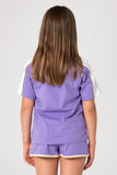 RUSTY Girls Mini Tammy 2 Oversized Tee - MULBERRY PURPLE/ WHITE