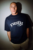 RUSTY Monty Short Sleeve Tee - NAVY BLUE