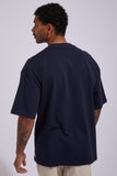 RUSTY Monty Short Sleeve Tee - NAVY BLUE