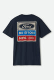 BRIXTON Ford Service Dept Pocket Tee - AMERICAN NAVY