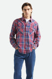 BRIXTON Waylon LW Overshirt - DENIM PLAID