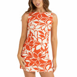 RHYTHM Poppy Tie Back Mini Dress - RED