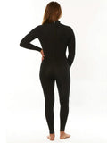 SISSTREVOLUTION Summer Seas 3/2 Print Back Zip GBS Suit - SOLID BLACK