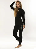SISSTREVOLUTION Summer Seas 3/2 Print Back Zip GBS Suit - SOLID BLACK