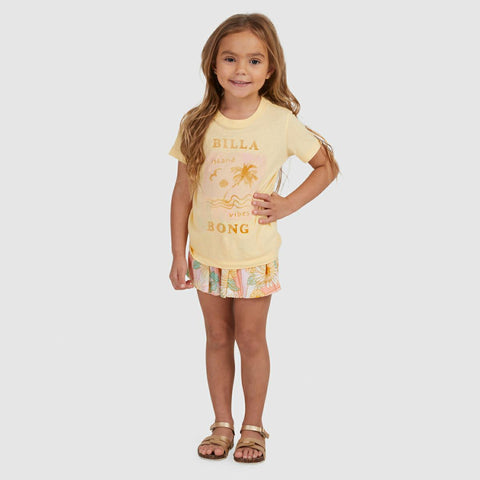 BILLABONG -  Summer Vibes Toddlers Tee - PINEAPPLE