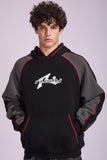 RUSTY Paneka Hooded Fleece - BLACK