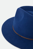 BRIXTON Wesley Fedora - MIDNIGHT BLUE/PINECONE