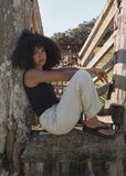 AFENDS Sofia Wide Leg Pant - REVERB MOONBEAM CHECK