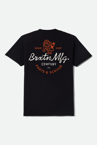 BRIXTON Tolman Short Sleeve Tee - BLACK