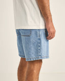 RHYTHM Subtle Distress Short - BLUE