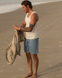 RHYTHM Subtle Distress Short - BLUE