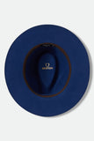BRIXTON Wesley Fedora - MIDNIGHT BLUE/PINECONE
