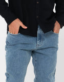 RUSTY Indi Slim 5 Pocket Jean - TRIGG BLUE