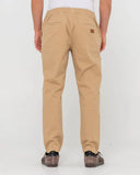 RUSTY Mid Boy Straight Fit Elastic Pant - KHAKI