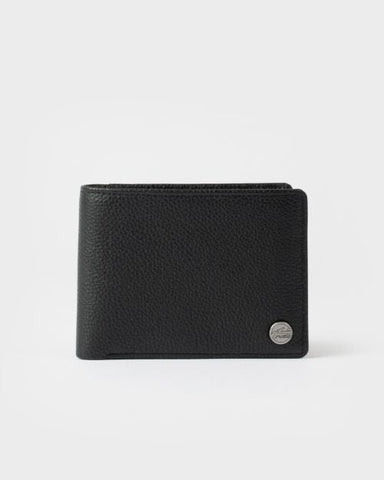 RUSTY High River 3 Leather Wallet - BLACK