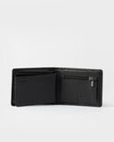 RUSTY High River 3 Leather Wallet - BLACK
