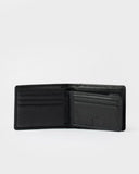 RUSTY High River 3 Leather Wallet - BLACK