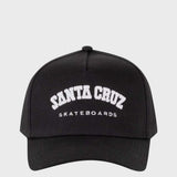 SANTA CRUZ College Snapback Cap - BLACK (Youth OSFM)