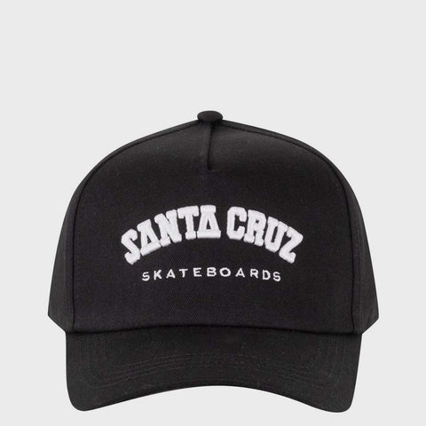 SANTA CRUZ College Snapback Cap - BLACK (Youth OSFM)